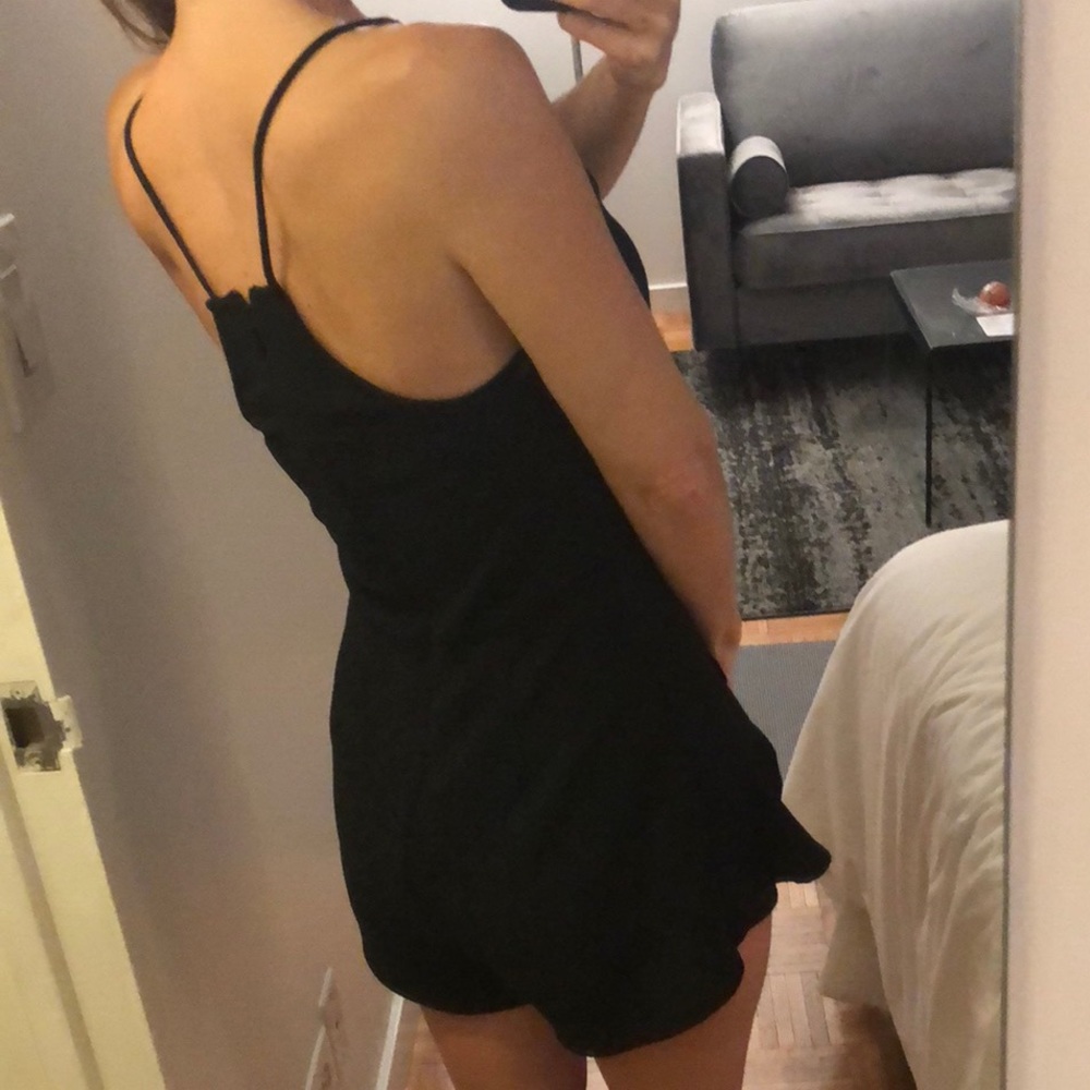 Pinkyotto Black Romper With Ruffle Detail Size S - Picture 2 of 8